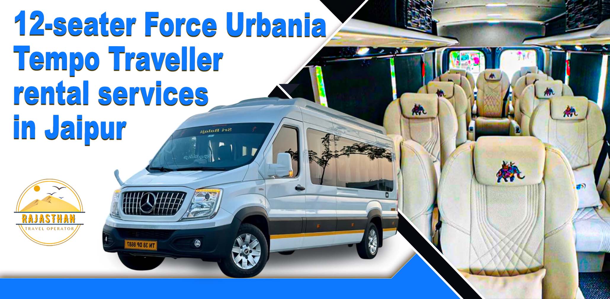 12 Seater Urbania on Rent in Rajasthan – Comfortable Group Travel Option