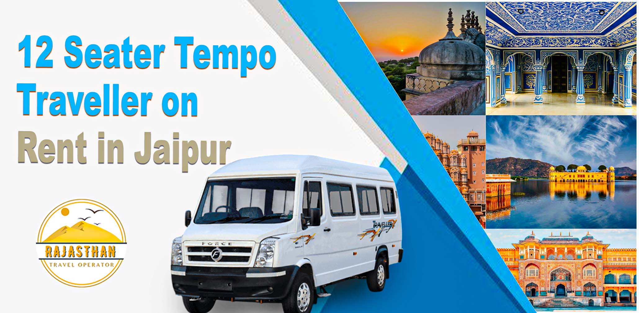 12 Seater Tempo Traveller on Rent in Jaipur for Group Tours