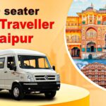 “Luxury 9 seater tempo traveller in Jaipur available for family trips, group tours, airport pickup and Rajasthan sightseeing with comfortable seating.”