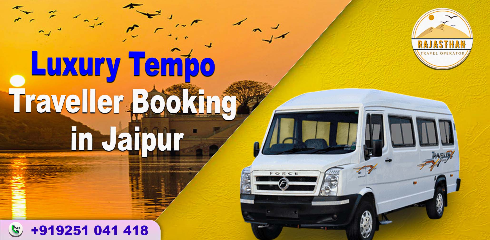Luxury Tempo Traveller Booking in Jaipur with Rajasthan Travel Operator