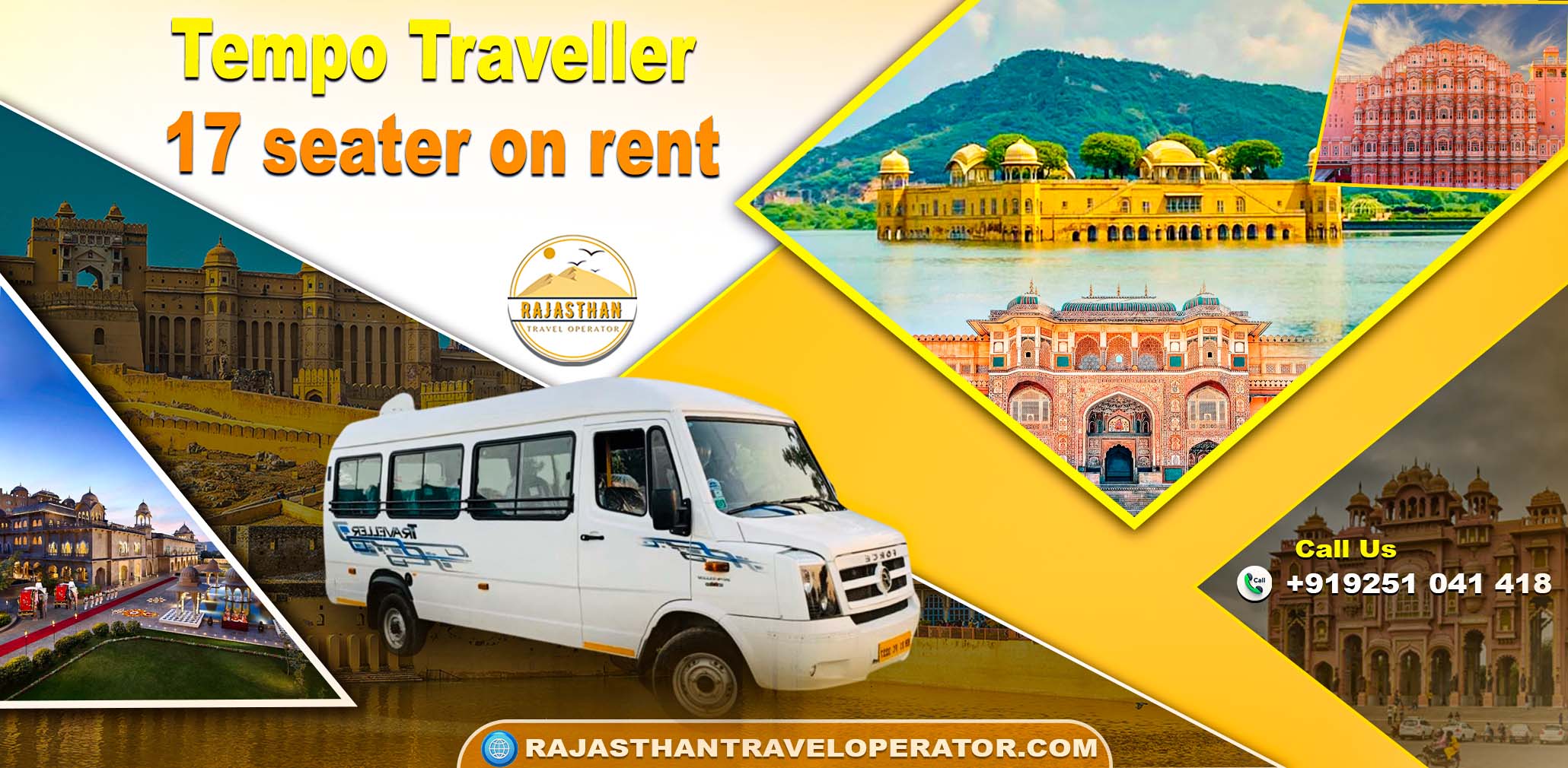 Tempo Traveller 17 Seater on Rent for group travel