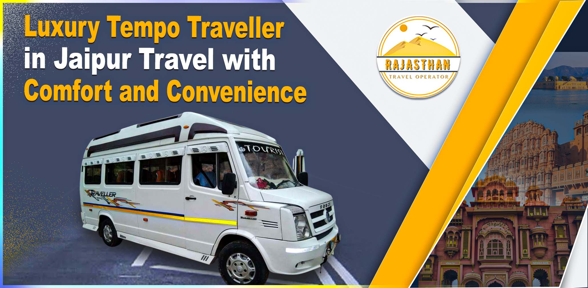 Luxury Tempo Traveller in Jaipur by Rajasthan Travel Operator – Comfortable and Convenient Group Travel