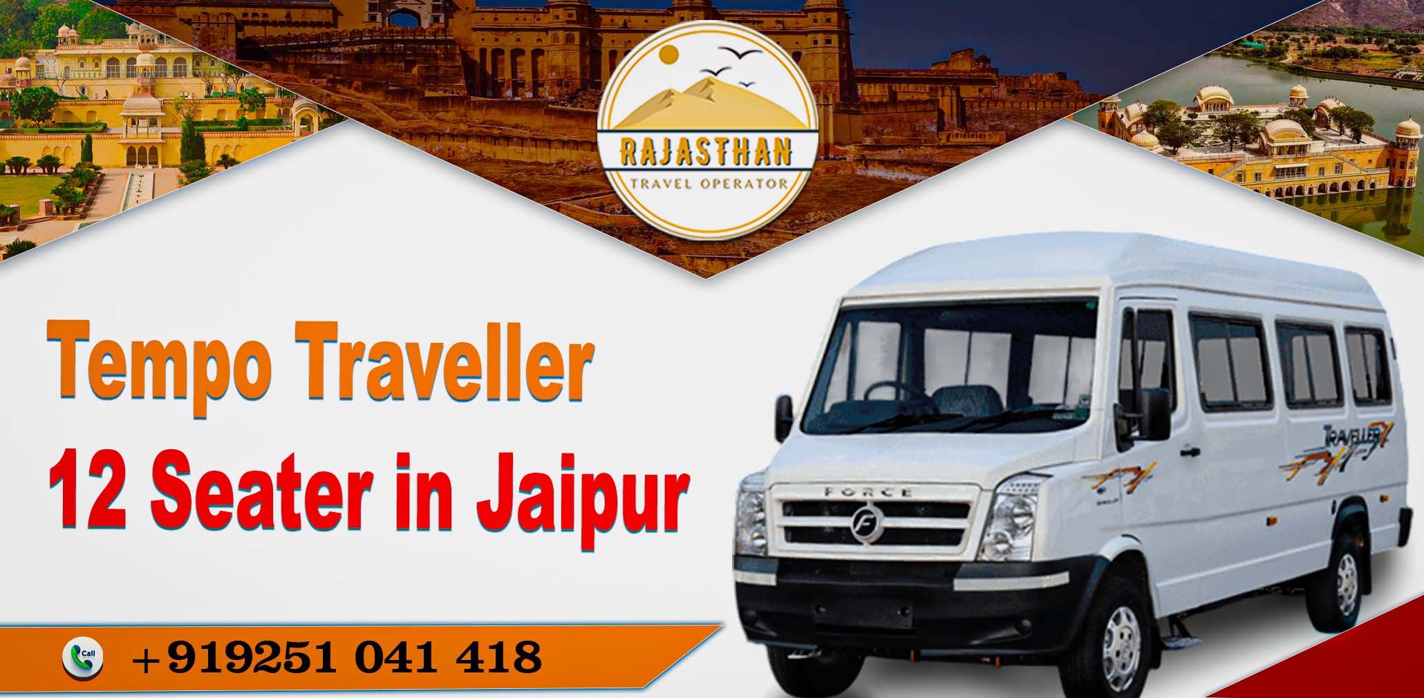 Luxury Tempo Traveller 12 Seater for family and group travel