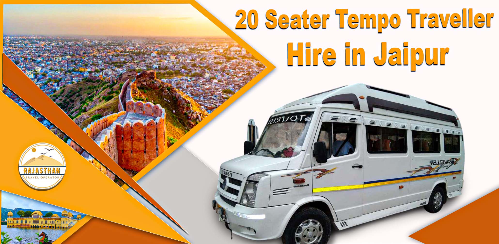 20 Seater Tempo Traveller Hire in Jaipur by Rajasthan Travel Operator