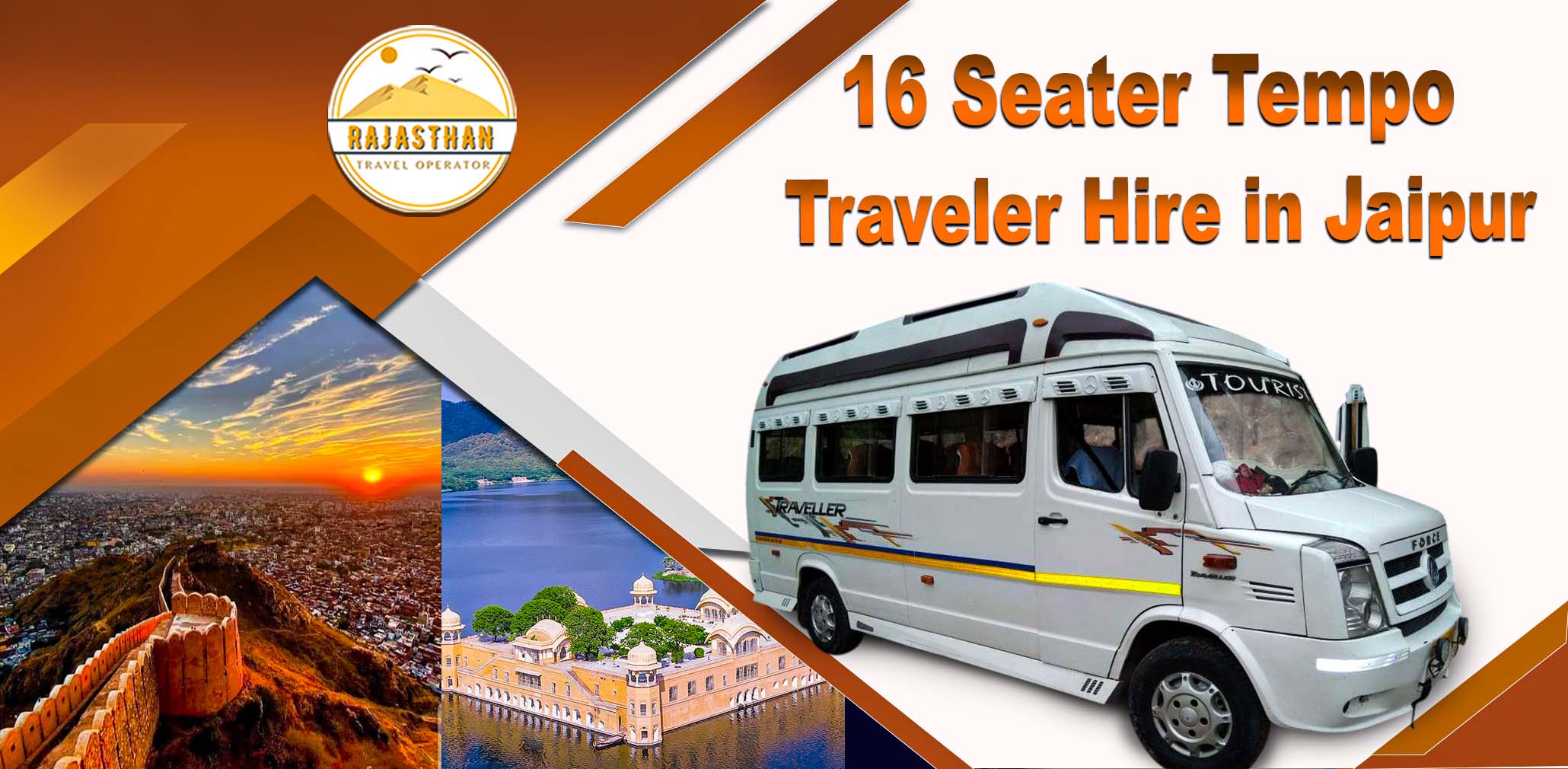 16 Seater Tempo Traveler Hire in Jaipur by Rajasthan Travel Operator