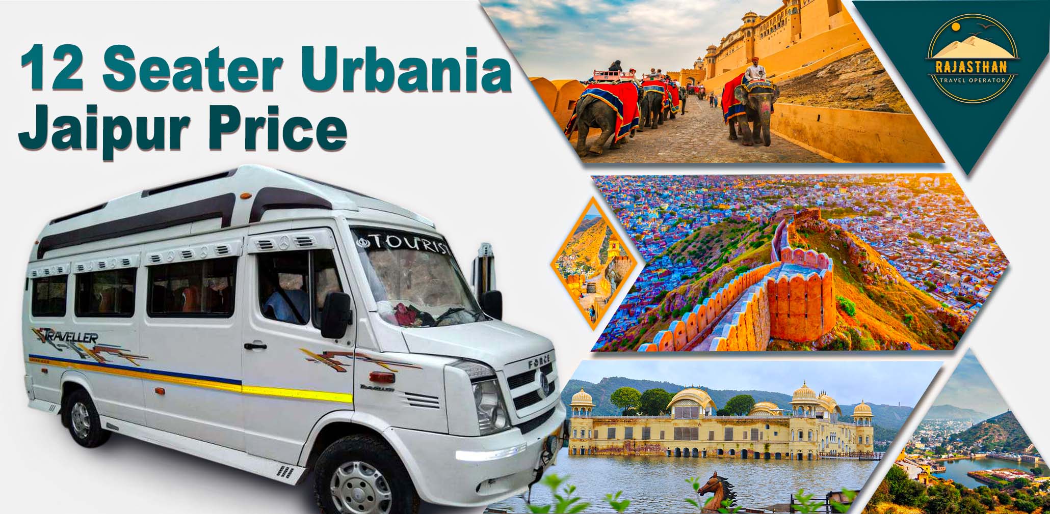 12 Seater Urbania Jaipur Price – Rajasthan Travel Operator Vehicle Image
