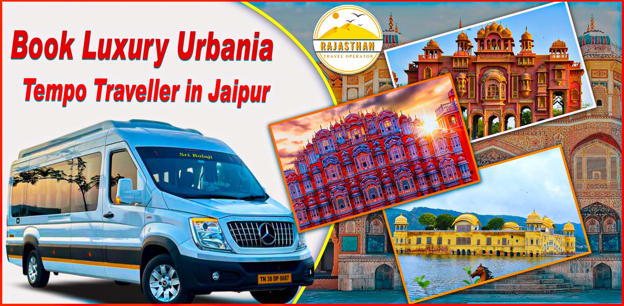 Book Luxury Urbania Tempo Traveller in Jaipur – Rajasthan Travel Operator
