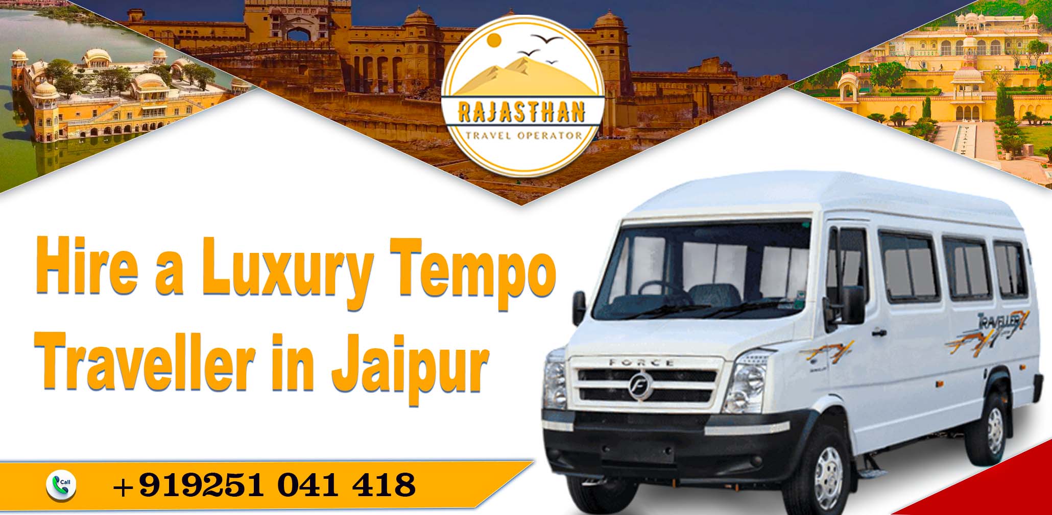 Hire a Luxury Tempo Traveller in Jaipur – Rajasthan Travel Operator