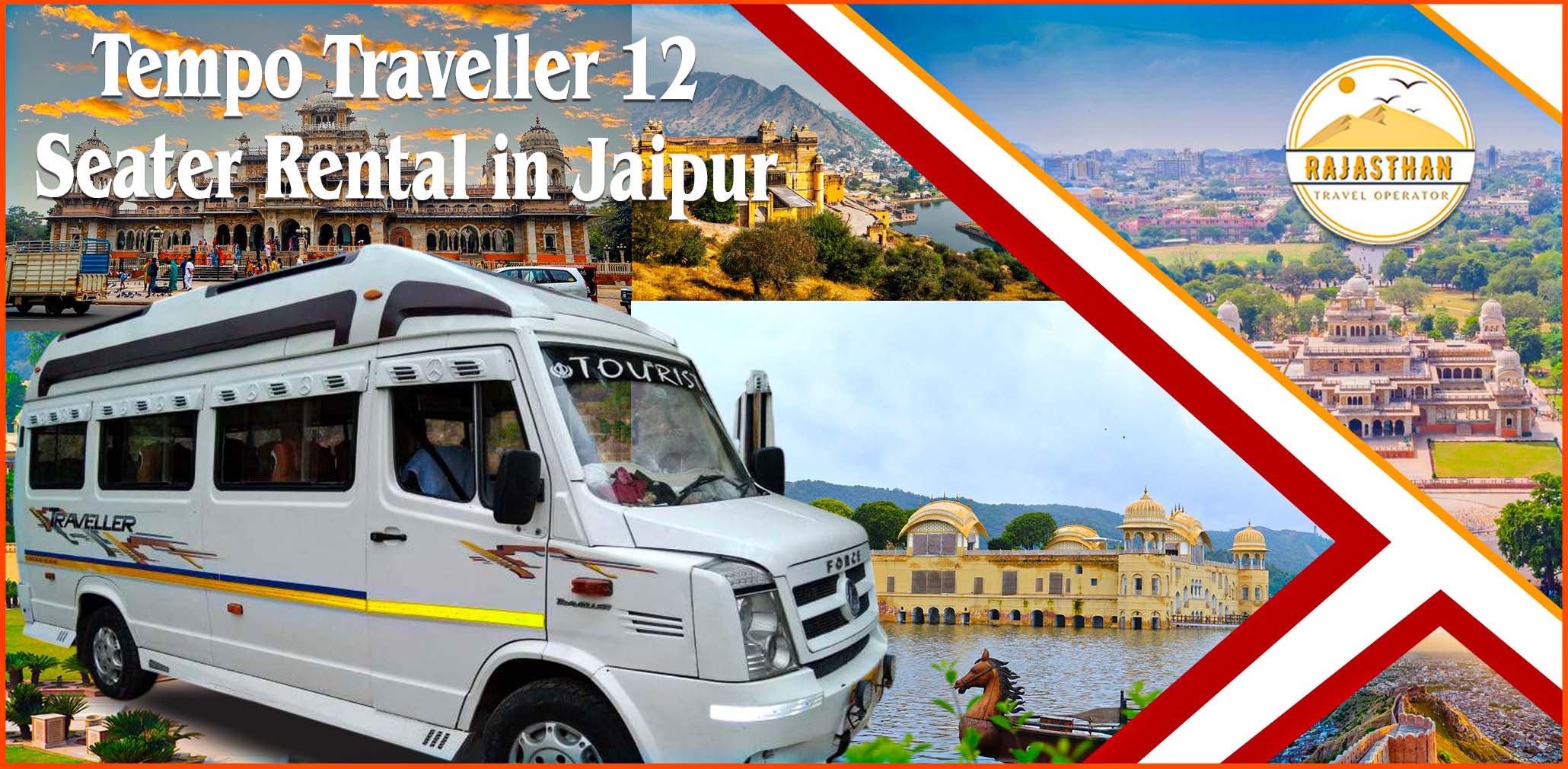 Tempo Traveller 12 Seater Rental in Jaipur by Rajasthan Travel Operator