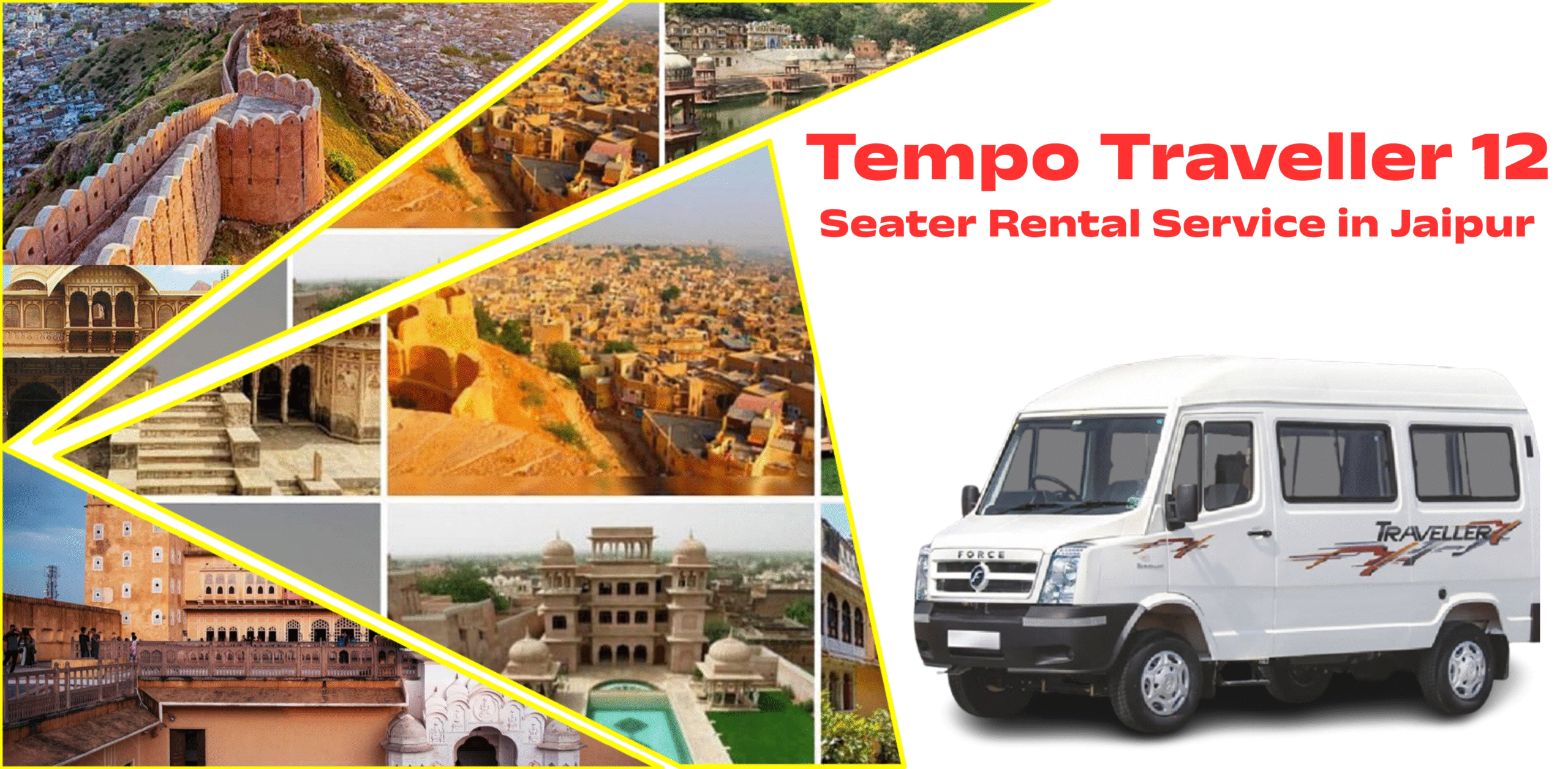 Tempo Traveller 12 Seater Rental Service in Jaipur by Rajasthan Travel Operator