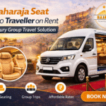 Maharaja Seat Tempo Traveller on rent luxury group travel solution in Jaipur by Rajasthan Travel Operator