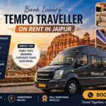 Book luxury tempo traveller on rent in Jaipur by Rajasthan Travel Operator for premium group travel